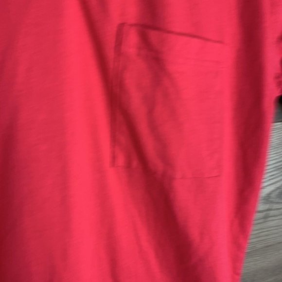 Scandia Woods Men's Basic V-Neck S/S Pocket T-Shirt Red Med - Picture 3 of 7